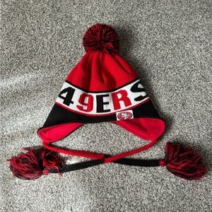 San Francisco 49ers Beanie red, black, and white unisex adult